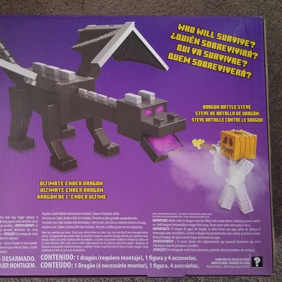 Minecraft Ultimate Enderdragon & Steve in Enchanted Armor - Picture 5 of 6